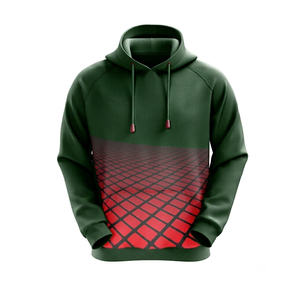Sudadera con capucha unisex de poliéster antiarrugas con bolsillos de forro polar, estilo casual de invierno, holgada, de moda urbana, personalizada por sublimación. - Product Image 2