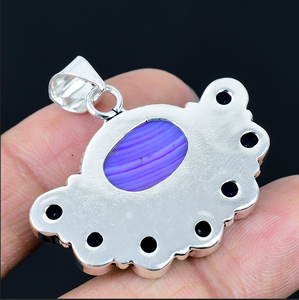 Pendentif demi-fleur en pierres précieuses naturelles, breloque florale pour collier, bijoux pour femmes - Product Image 3