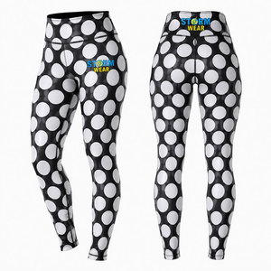 Leggings Deportivos de Cintura Alta con Estampado de Textura Personalizado, Pantalones de Yoga para Gimnasio, Leggings de Sublimación para Mujer, Leggings Ajustados para Práctica Deportiva - Product Image 6