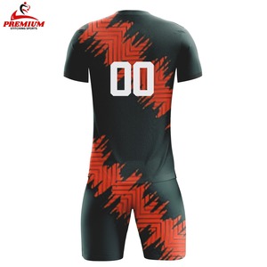 Conjuntos de Uniformes de Fútbol Personalizados para Hombre, Manga Corta, Transpirables, de Secado Rápido, Antibacterianos, Camiseta de Fútbol de Poliéster - Product Image 2