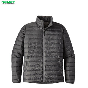 Minimalist Clean Look Plain Puffer <b>Jacket</b> Men Solid Color Warm Padded Casual Daily Wear <b>Winter</b> Parka - Product Image 4