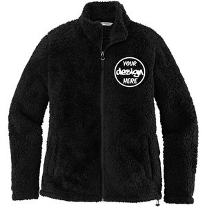 Conception personnalisée pour femmes 2025 L131 broderie Sherpa confortable chaud fermeture éclair vestes extérieur polaire - Product Image 5