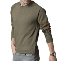 Sweat-shirts à col rond slim pour hommes, fabricants de vêtements, sweat-shirts personnalisés