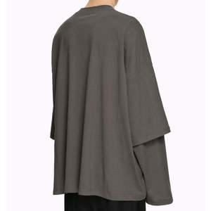 Camiseta de Manga Larga para Hombre, Estilo Cargo con Múltiples Bolsillos, Oversize, Techwear, Streetwear, Algodón Grueso, Hip Hop, Utility - Product Image 3