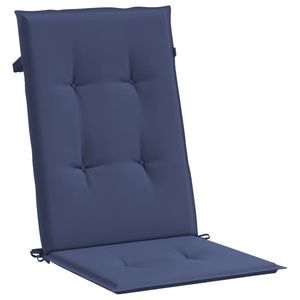 Cuscini per sedie con schienale alto in tessuto blu Navy 6 pz cuscini e cuscini per esterni - Product Image 3