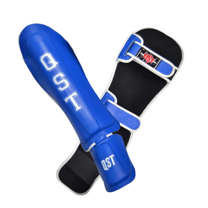 PU Leather Boxing Shin <b>Pads</b> Medium Large XL Padded Instep Protection Muay Thai Training Competition Private Label OEM - Product Image 5