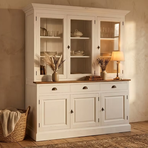 Dominic - Mueble de Almacenamiento Moderno de Madera de Teca Ecológica, Duradera y de Alta Calidad, con Diseño de 6 Puertas para Cocina y Comedor - Product Image 2