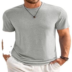 Nouveau T-shirt sans manches pour homme 2025, col rond, décontracté, vente en gros, OEM, best-seller, orienté export, 100% coton uni de haute qualité - Product Image 3