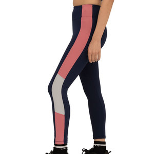 Leggings de sport pour femmes, design à panneaux, compression, effet push-up, matière respirante en spandex et nylon, pour yoga - Product Image 3
