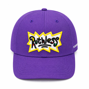 หมวกแก๊ปสีม่วง 6 แผง แบบ Snapback ปักโลโก้ คุณภาพดี สำหรับทุกเพศ สวมใส่สบาย - Product Image 2