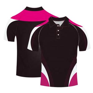 Camiseta Polo de Algodón Sublimado Multicolor Rojo y Negro con Logotipo Personalizado, Unisex para Adultos, Tiempo de Entrega de Muestra de 7 Días - Product Image 2