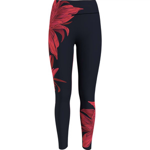 Leggings de compression d'entraînement pleine longueur pour femmes, en polyester et élasthanne, pour la course et le sport, vente en gros d'articles de sport OEM - Product Image 4