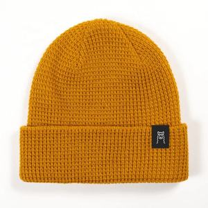 Unisex Solid Color Beanie <b>Hat</b> Knitted Winter Cap Casual Style Adult Size 56-58CM Gray Brown Beige <b>Navy</b> Green - Product Image 4