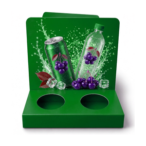 Waterproof PVC Bottle <b>Advertising</b> Display Rack Easy Installation Eco-Friendly Convenient Design for Beverage Product Promotion - Product Image 2