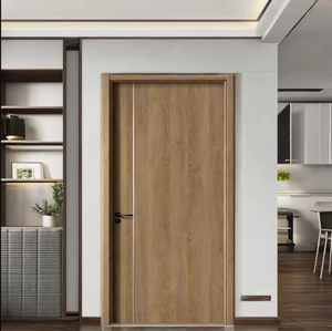 Puertas Interiores de Madera Maciza Impermeables con Aislamiento Acústico, Puerta Caesar de PVC WPC, Diseño Moderno para Dormitorio, Uso Residencial - Product Image 6