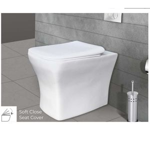 Inodoro suspendido de pared de diseño moderno y alta calidad, 565x350x400mm, cerámica sanitaria, para uso comercial en baños. - Product Image 1
