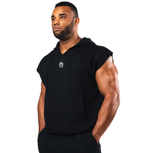 Camiseta Deportiva sin Mangas con Capucha para Hombre, Camiseta de Compresión de Manga Larga para Entrenamiento Físico, Logotipo Personalizado al por Mayor - Product Image 2