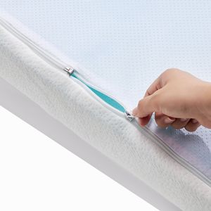 Cubrecolchón de Espuma Viscoelástica Suave con Infusión de Gel Refrigerante, Tamaño Queen, 3 Espesores, con Característica Desmontable y Lavable - Product Image 1