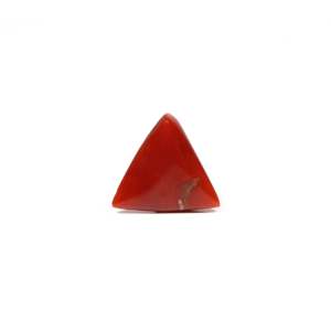 7.35 Carat Oval Cabochon Synthetic Red Coral Loose Gemstone for Fine Jewelry - Product Image 2
