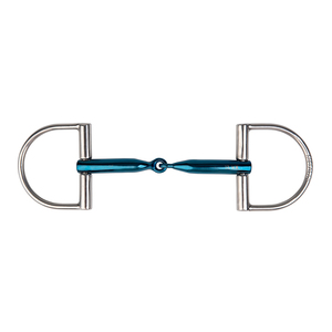 Mors à D double en acier inoxydable de 16 mm avec embout souple et flexible, pour l'entraînement et l'équitation - Product Image 4