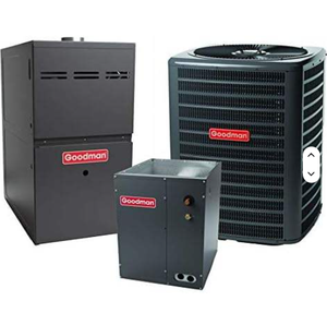 Nuevo sistema de aire acondicionado Upflow R-32 de 3 toneladas y 14 SEER2 con caldera de 100k BTU y 80% AFUE. - Product Image 2