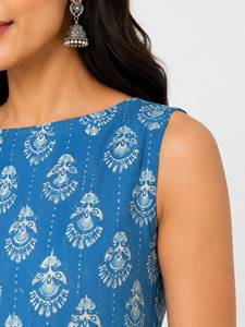 Conjunto de Kurti de lino y algodón y pantalón Plazzo de rayón para damas, estilo indio pakistaní, Salwar Kameez, Kurtis de algodón a bajo precio, completamente cosidos. - Product Image 4