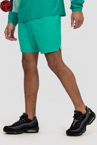 Conjunto Deportivo para Hombre con Bloques de Color, Chaqueta con Capucha y Pantalones Cortos, Ligero, de Secado Rápido, Dos Piezas, Cortavientos - Product Image 4