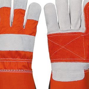 Leather Work <b>Gloves</b> Real Leather Working <b>Gloves</b> Latest Fashion Safety <b>Gloves</b> for Work Leather Safety Impact Resistant Safety - Product Image 2