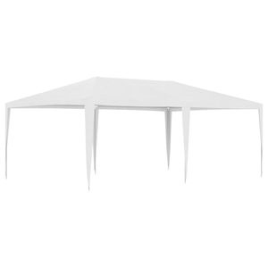 Tenda per Matrimoni ed Eventi in Polietilene Bianco Resistente 4 x 6 Metri con Telaio in Ferro - Product Image 2