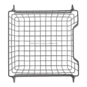 Panier en fil métallique galvanisé en acier inoxydable, utilisation en extérieur, multi-usages, pliable, lavable au lave-vaisselle, résistant au four, panier organisateur en fil métallique - Product Image 4