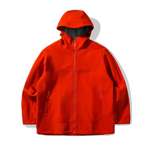 Veste softshell coupe-vent à manches longues noire pour homme, vêtements d'extérieur pour l'hiver - Product Image 6