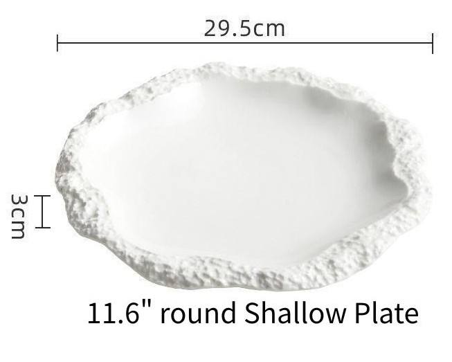 จานตื้นกลม ขนาด 11.6 นิ้ว