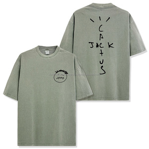T-shirt rose pour homme à col rond et manches courtes, avec logo imprimé sur le devant, coupe classique, décontracté, en jersey 100% coton tricoté respirant, motif Têtes de mort - Product Image 3
