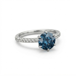 Elegant Luxury Ami Jewels 10k White Gold Prong Setting Diamond <b>Ring</b> IGI Certified Gift <b>for</b> Women and <b>Men</b> - Product Image 2