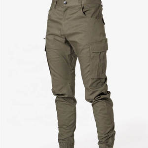 Pantalones Deportivos Cargo Color Caqui para Hombre, Cintura Elástica con Cordón, Múltiples Bolsillos, Casuales, Transpirables, de Peso Medio, Estilo Otoñal - Product Image 5