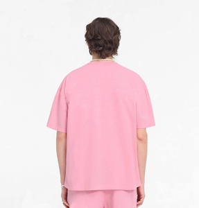 T-shirt Homme Vintage Personnalisé Coupe Classique en Coton Épais Délavé à l'Acide, Grammage Lourd, Tricoté sur le Devant, Vente en Gros, Style Urbain - Product Image 3