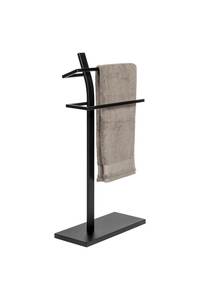 Toallero Decorativo Antideslizante para Encimera, Soporte Metálico para Toallas, Accesorios para Baño, Soporte de Hierro para Toallas, Negro - Product Image 2