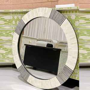 Cadre de miroir en bois, miroirs en bois pour décoration, cadre de miroir en bois personnalisé, miroirs en bois - Product Image 5