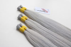 Extensions de cheveux naturels Super Double Drawn, cheveux vietnamiens bruts, teints, double trame, en vrac, du Vietnam - Product Image 5