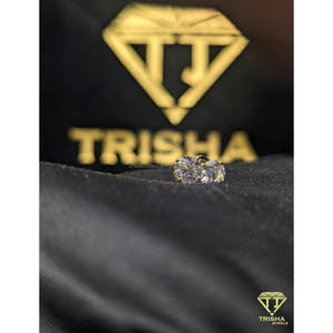 925 Sterling <b>Silver</b> <b>Stud</b> Earrings Iced Out with VVS Moissanite Diamond Luxury High Shine Minimalist Jewelry By Trisha Jewels - Product Image 3