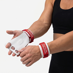 Poignées de musculation en cuir REGAL THREE LLC avec support pour poignet, fermeture réglable à boucle et crochets, poignées en cuir unisexes - Product Image 1