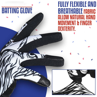 Gants de frappe de baseball en gros, gants de sport personnalisés imprimés pour l'entraînement au baseball et les ensembles d'uniformes d'équipe