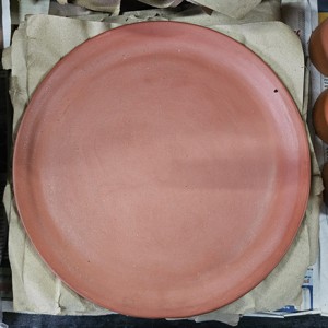 Plato de Postre de Barro Terracota Hecho a Mano, Ecológico, de Cerámica Natural, Apto para Lavavajillas, Duradero, Vajilla Tradicional India - Product Image 1
