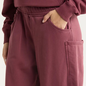 Pantalones Deportivos de Invierno para Mujer, Transpirables, Ecológicos, de Alta Calidad, Color Sólido, Cintura Elástica, 100% Algodón - Product Image 5