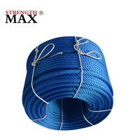Cordage composite JINLI à 6 brins torsadés en PP avec âme en acier pour amarrage maritime