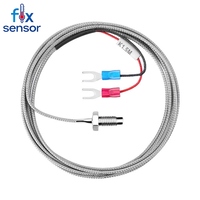 Capteur de température à visser M6/M8, thermocouple à filetage métrique de type K/E en acier inoxydable blindé, précision 0,1°C, 0-400°C