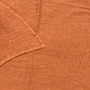Serviette de bain en coton 100% Aura Terracotta, tissage gaufré, douce, légère, séchage rapide, luxe - Product Image 5