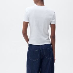 Camiseta de Algodón Orgánico de Bambú con Certificación GOTS para Mujer, Opciones de Manga Larga y Media Manga, para Chicas y Tallas Grandes - Product Image 5