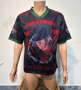 เสื้อยืดโอเวอร์ไซส์สไตล์สตรีทแวร์แบบตาข่ายสำหรับทุกเพศ ขายส่ง เสื้อผ้าแฟชั่นฮิปฮอปสั่งทำได้ รับผลิตแบบ OEM ODM - Product Image 4