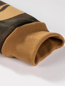 Sweat à capuche pour homme en polyester et coton tissé, brodé, camouflage, décontracté, chaud, grande taille, pour l'hiver - Product Image 4